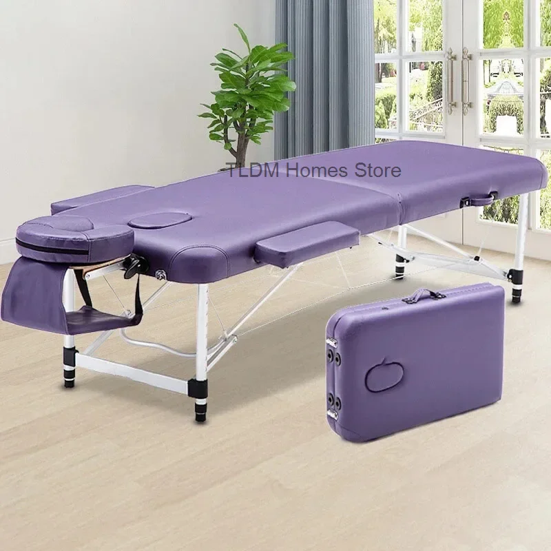 Nordic Folding Massage Beds European Salon Furniture Home Portable Massage Table Tattoo Therapy Acupuncture Bed for Beauty Salon