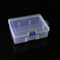 Clear Plastic Box Rectangular Screwdrivers Bits Tools Bleads Dustproof Waterproof Packing Storage Cases Container