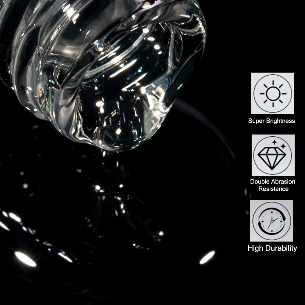 KODIES GEL Top Extra brillant couche de finition Gel vernis à ongles sans lingette résistant aux rayures finition Gel Super brillant Semi Permanent UV scellant