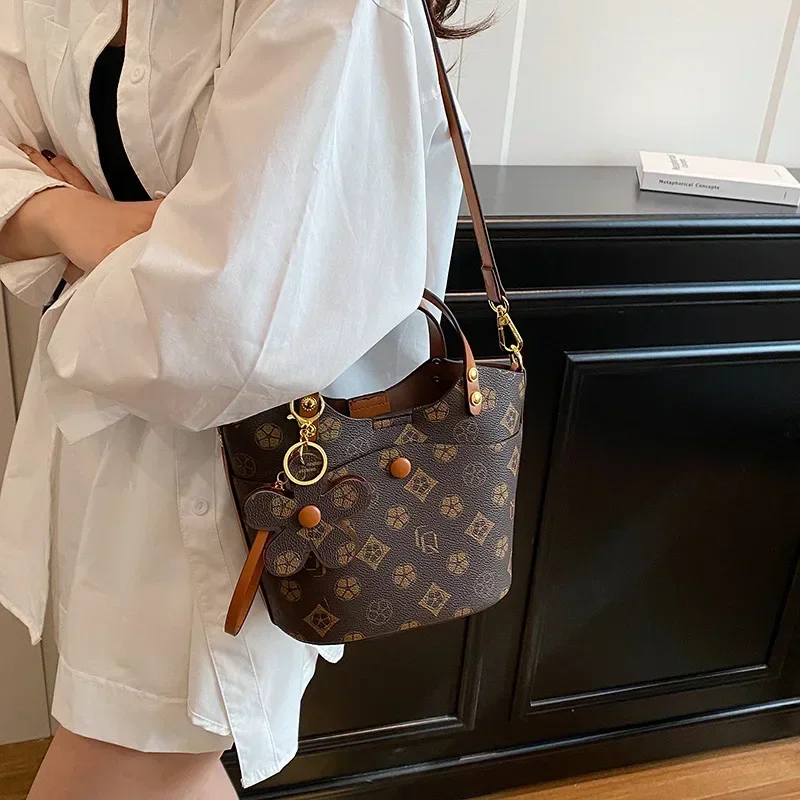 

2025 Designer Retro Printed Handbags - Convertible Crossbody, Luxury Textured & Best-Selling Purses