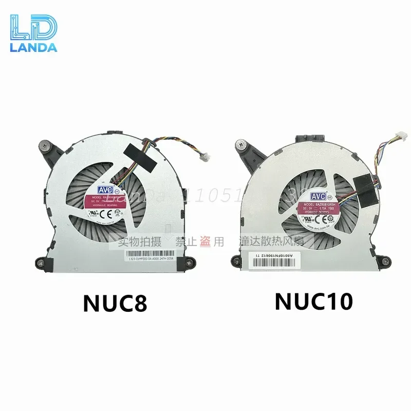 CPU Cooling Fan for Hades Frost Canyon NUC8 NUC10 Mini Host for Intel Core i3 i5 i7