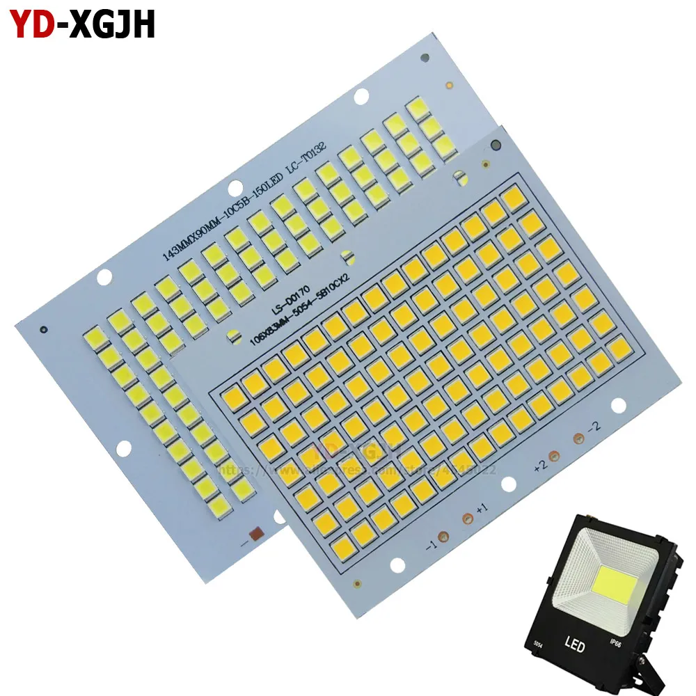 

2PCS Full Power LED Chip Source SMD 5054 10W 20W 30W 50W 100W 150W 200W Light Board LED Aluminum Plate For DIY LED Floodlight