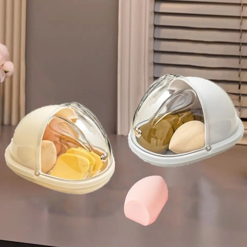 

Practical Rabbit Shape Powder Puff Storage Box Dustproof Cute Beauty Egg Storage Box Plastic Cosmetic Storage Box for Home