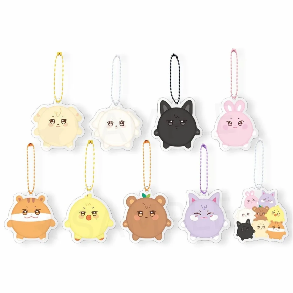 KPOP Idol ANITEEZ IN THE Calling Album Merch Schlüsselanhänger für Damen Herren Kawaii Acryl Schlüsselanhänger Halter Geschenke Taschenanhänger Zubehör