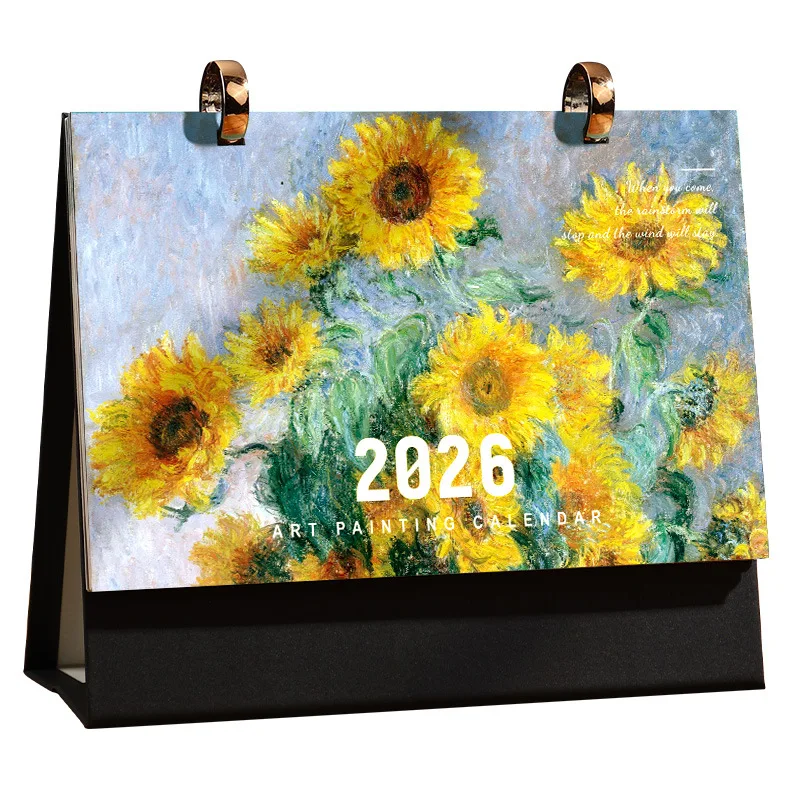ปฏิทินวินเทจสุดสร้างสรรค์ ปฏิทินสำหรับคนรักศิลปะเหนือกาลเวลา ปฏิทินภาพวาดสีน้ำมัน ปฏิทินตั้งโต๊ะสไตล์วินเทจ ของตกแต่งโต๊ะทำงานสำหรับคนรักศิลปะ