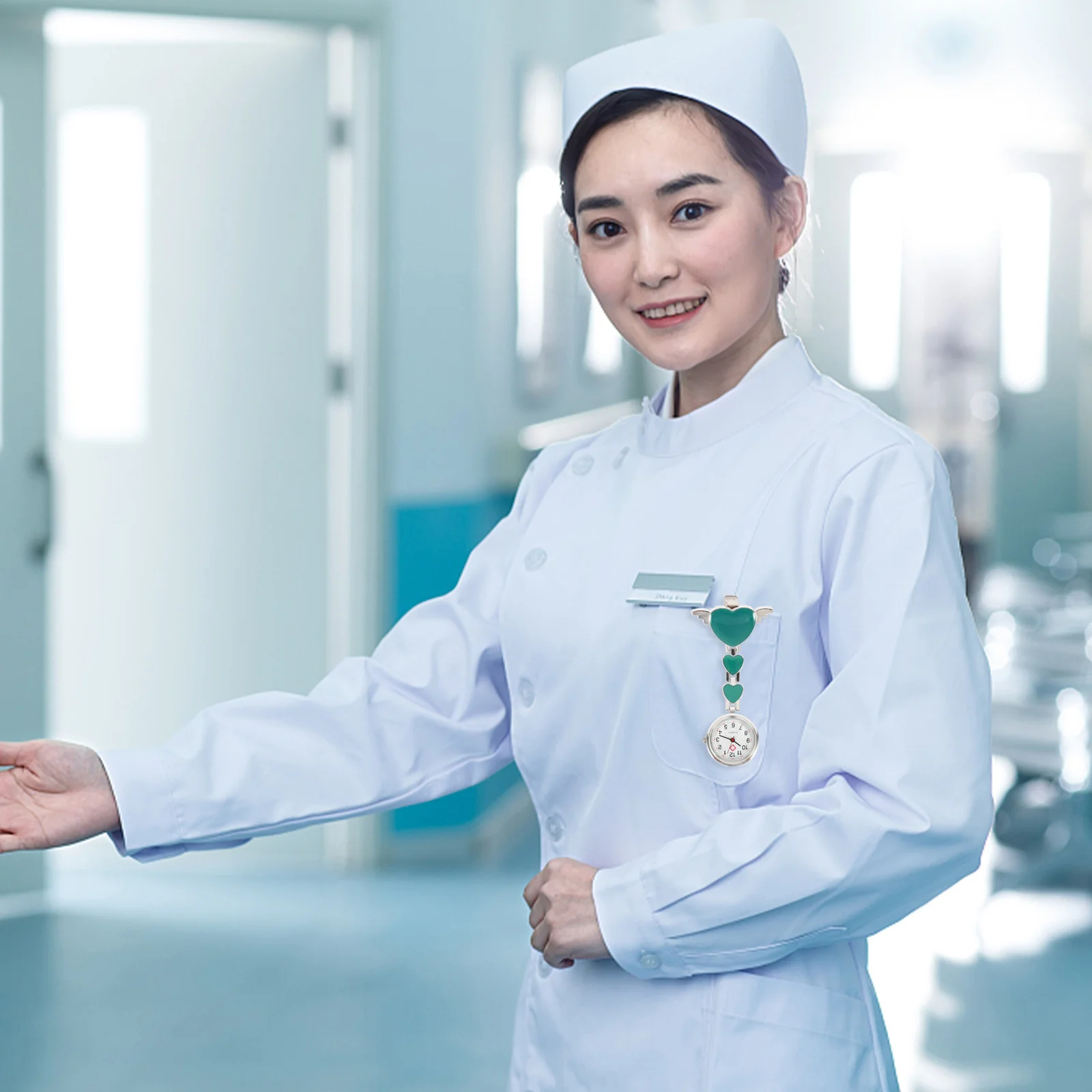 ممرضة ووتش كليب على فوب للممرضات السيدات الساعات بروش جيب لطيف الملحقات طالب