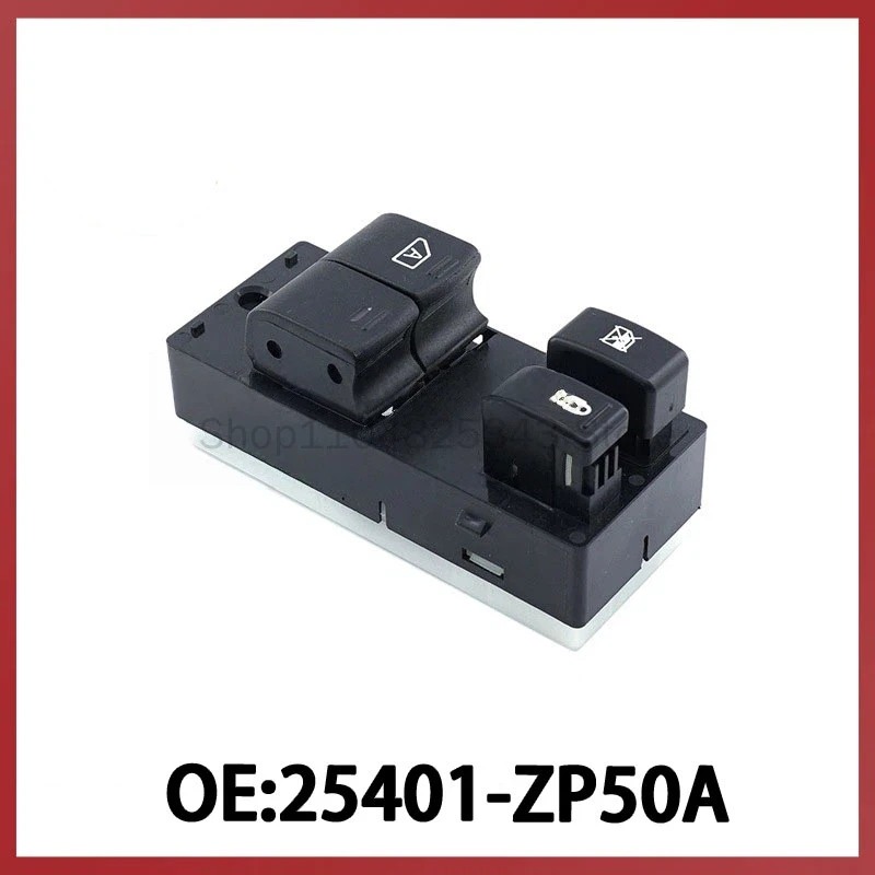 25401-ZP50A for Nissan Nissan Trailblazer Left Front Glass Regulator Switch Window Switch