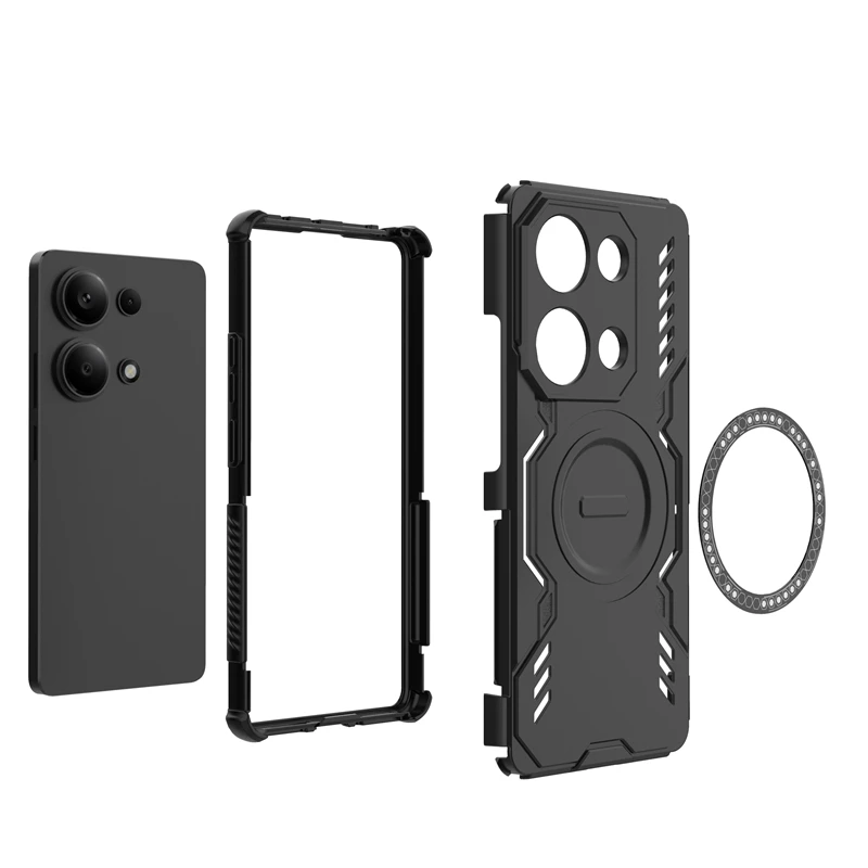 Case For Redmi Note 13 Pro 4G Case Redmi Note 13 Pro 4G Magnetic Adsorption Wireless Charge Cover For Redmi Note 13 Pro 4G Case