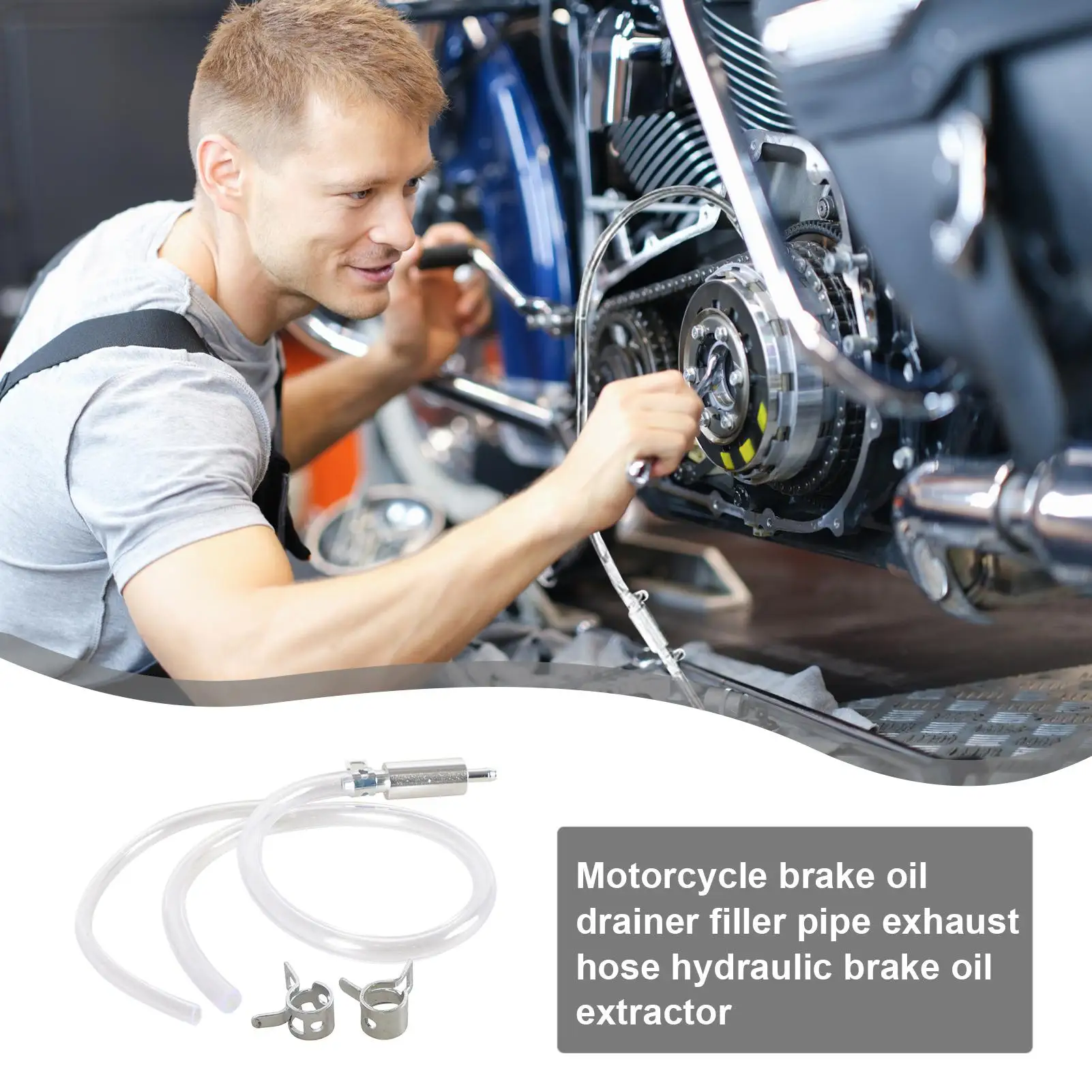 

Brake System Bleeding Tools Oil Fluid Extractor Bleeder Tool Hose Clear Soft Extractor For Motorbikes System Scooters Repair