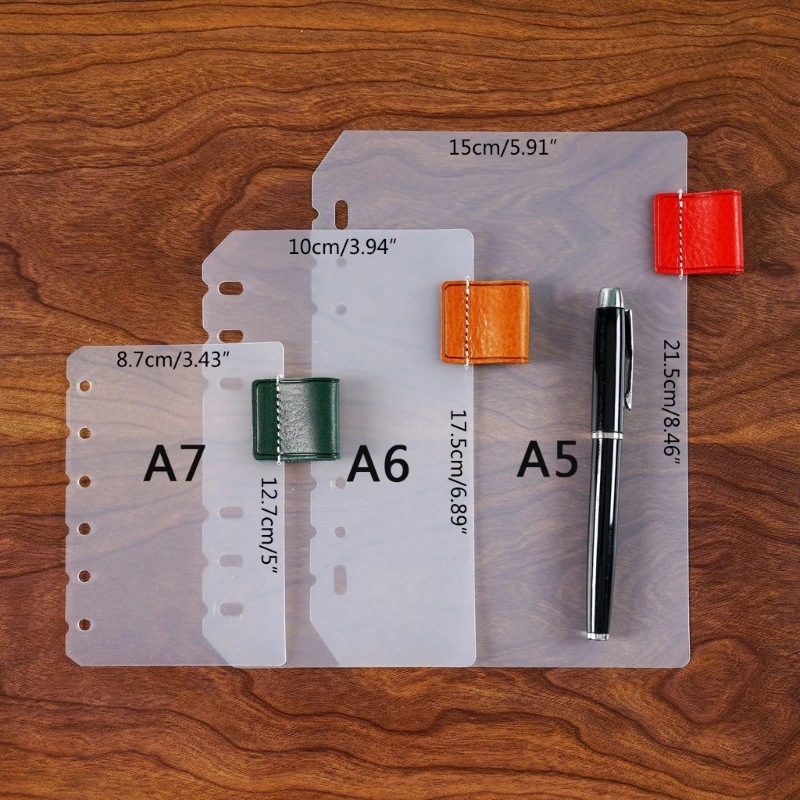 6 Rings Binder Divider A5 A6 A7 Insertable Tabs Divider Binder Divider 6-Hole Punch Section Indexes Divider for Binders