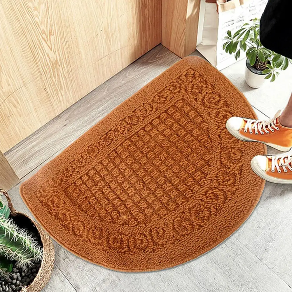 Tappetino d'ingresso resistente all'usura zerbino semicerchio antiscivolo per ingresso interno assorbe l'umidità sporco cucina in camera resistente all'usura