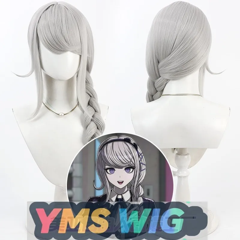 

[YMS WIG] Hundred Days War Misty Vine Xi Cos Wig Final Defense Academy Silver Grey Scalp Braid