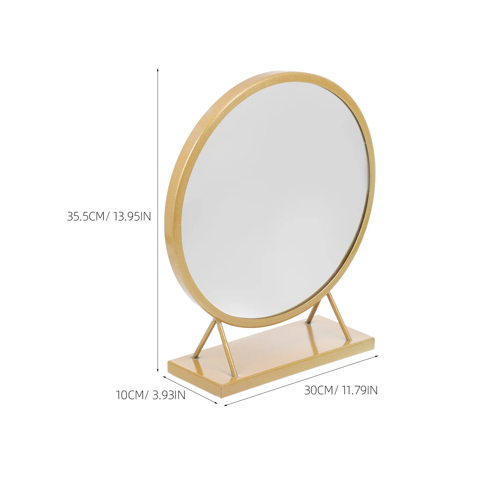 Premium Round Shaped Makeup Mirror for Women Creative Desktop Decorative Mirror for Dressing Table Bedroom Vanity Countertop