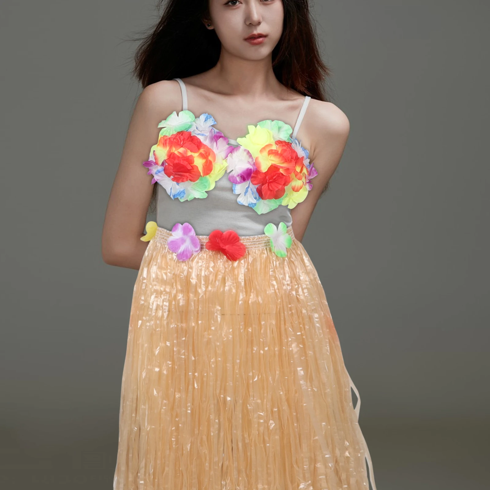 

's Dance Set Fiesta Party Accessories Grass Skirt Hawaiian Dress s Dresses Costume for Skirts Decorations Girls