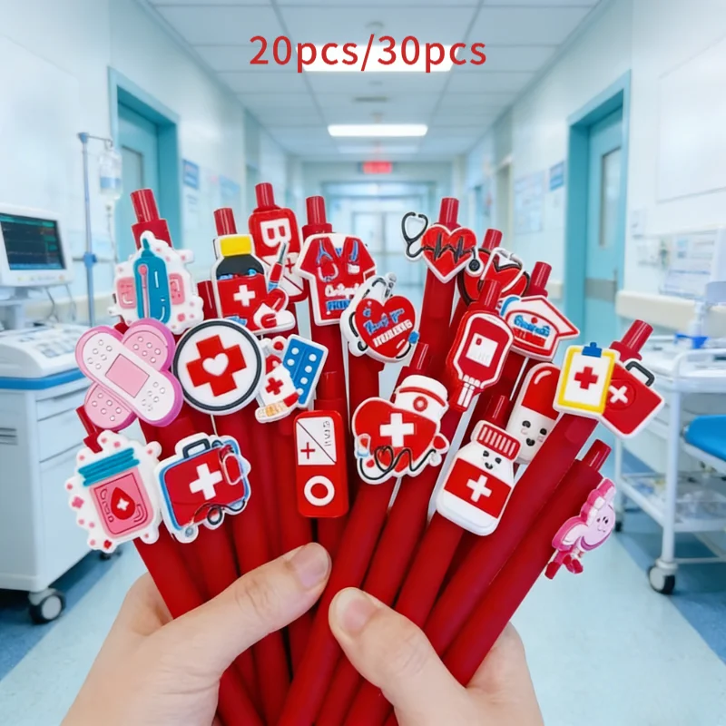 

20pcs/30pcs randomly matched nurse ballpoint pens, press ballpoint pens, medical nurse pens, holiday gifts