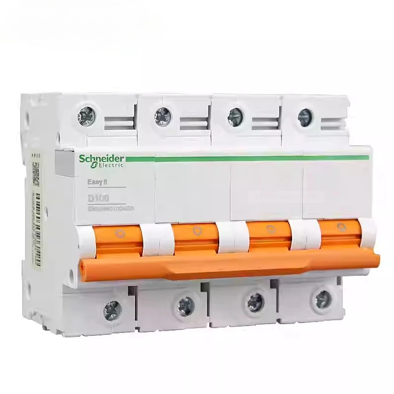 شنايدر إلكتريك EA9AH 4P C نوع D نوع 80A 100A 125A قاطع الدائرة الصغيرة 10kA