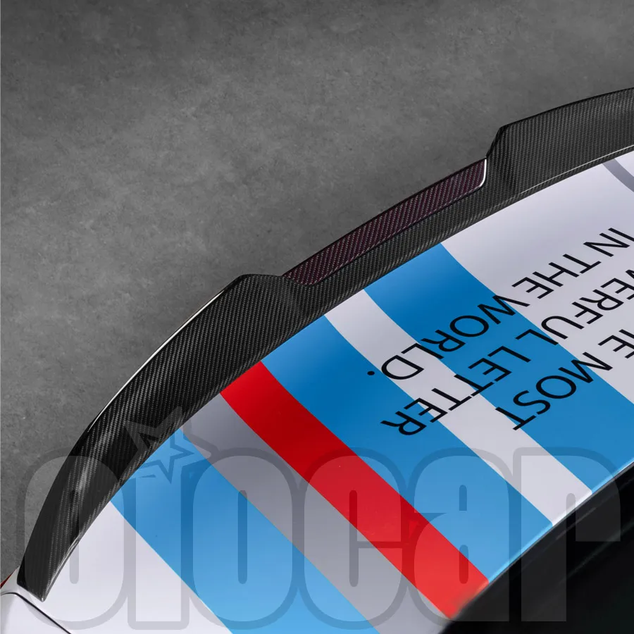Oiomotors SQ Style Dry Carbon Fiber Rear Spoiler Wing for BMW G60 5Series G90 M5