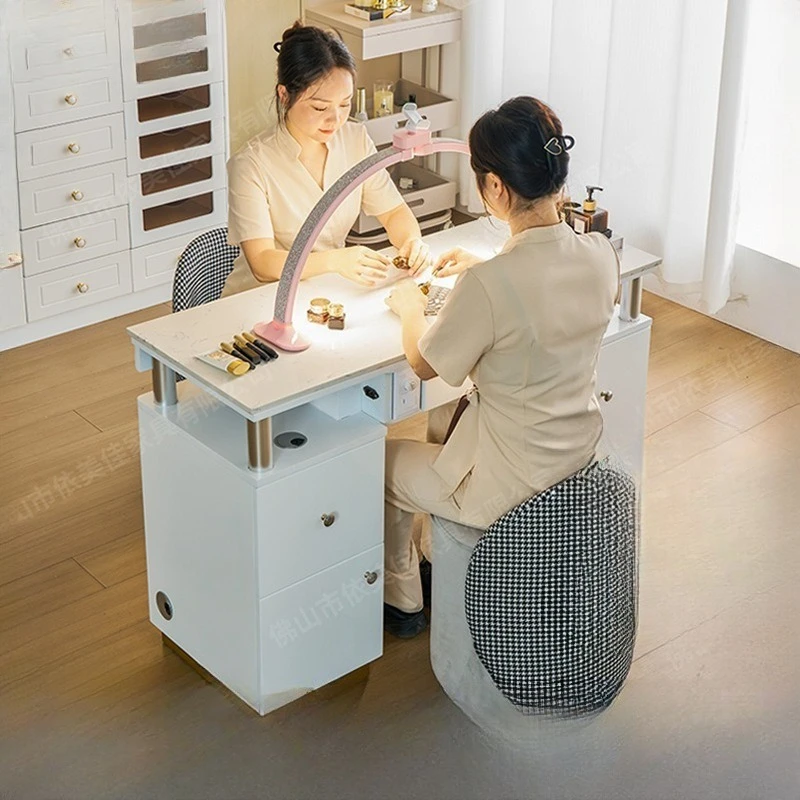 Table and chair set Economical single and double multi-functional manicure table