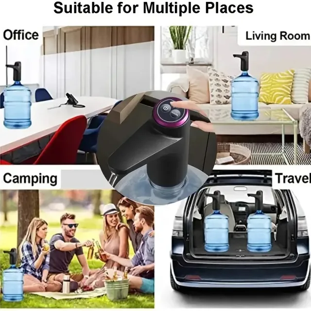 Portable 5-gallon Water Dispenser with USB Charging-Automatic Electric Pump Suitable for Home, Office, and Outdoor Use 6 Portable USB Electric Water Dispenser Pump – Fits 5-Gallon Jugs – view 6