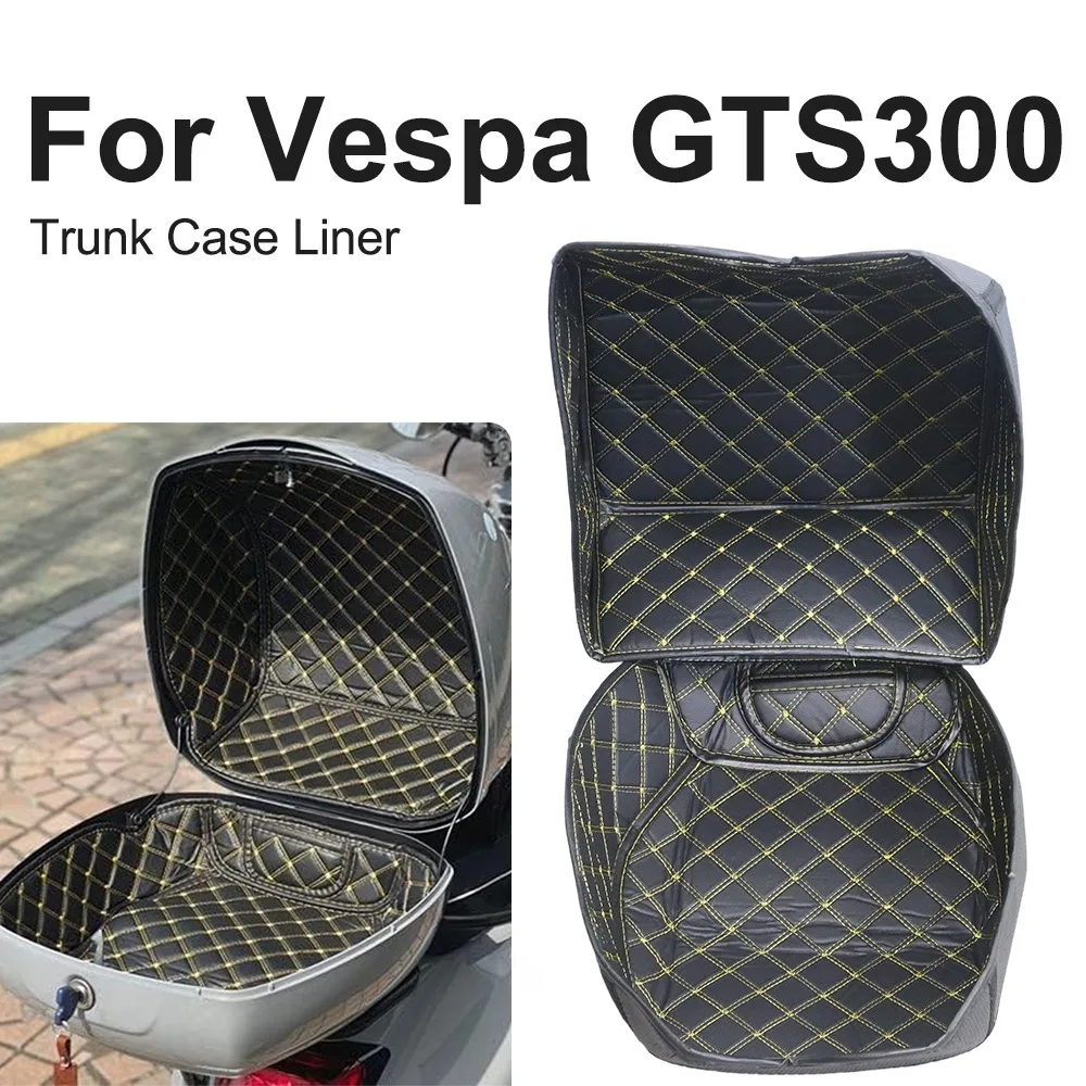 For Vespa GTS300 GTS 300 Motorcycle Accessories Rear Trunk Case Liner Luggage Box Inner Rear Tail Seat Case Bag Lining Pad