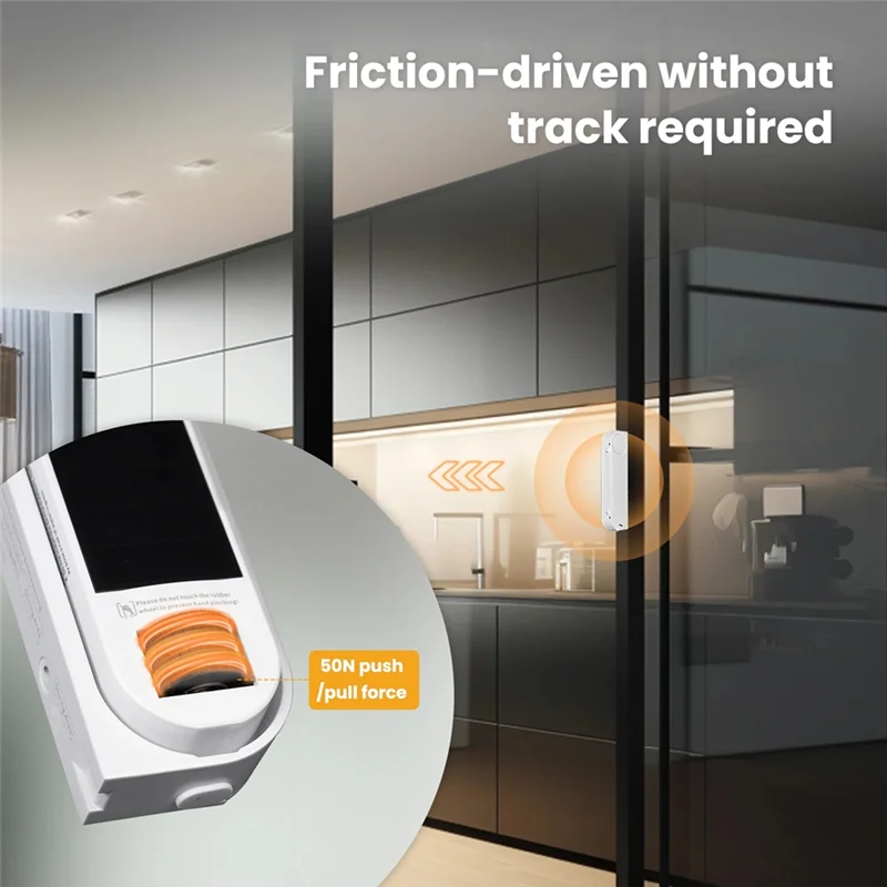 AB41-Tuya Zigbee Smart Sliding Window Pusher Automatic Opener Closer Solar Charging App Remote Control For Alexa Google Home