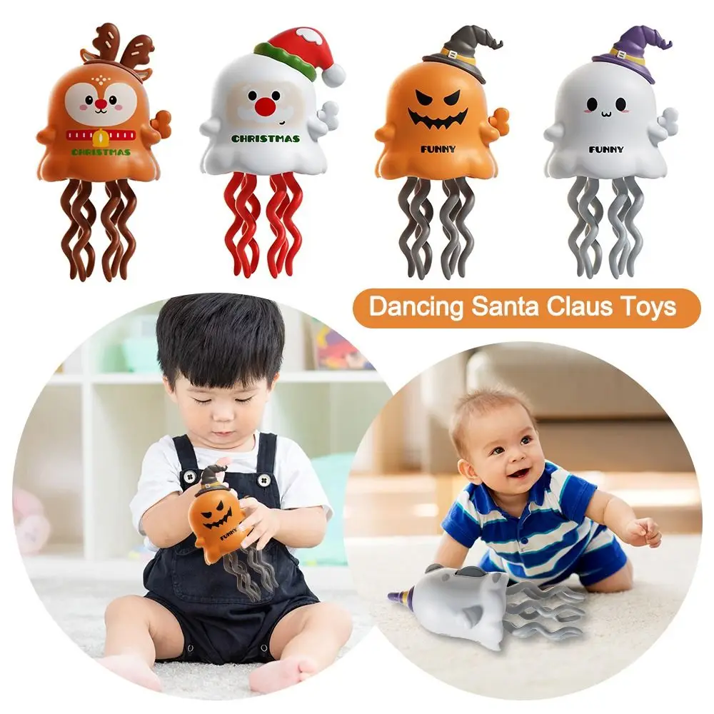 Tentáculo inteligente explorador bailando pulpo juguete calabaza fantasma alce Auto-Dance pulpo Sensor de obstáculo automático baile para gatear