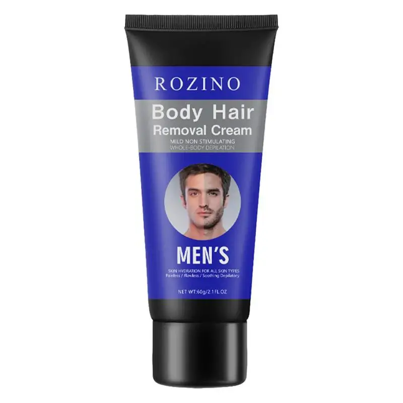 Crema depilatoria para hombres, eliminador de vello Facial, crema de depilación corporal para áreas delicadas de la cara