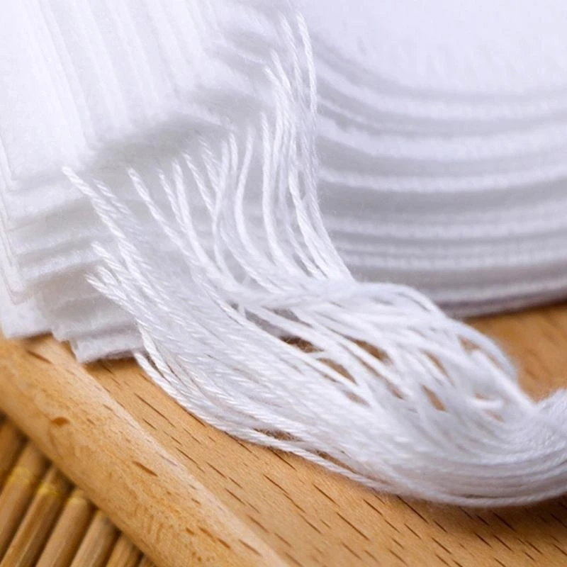 100pcs Empty Tea Bags with Drawstring Perfect for Brewing Teas and Coffee Q5WC
