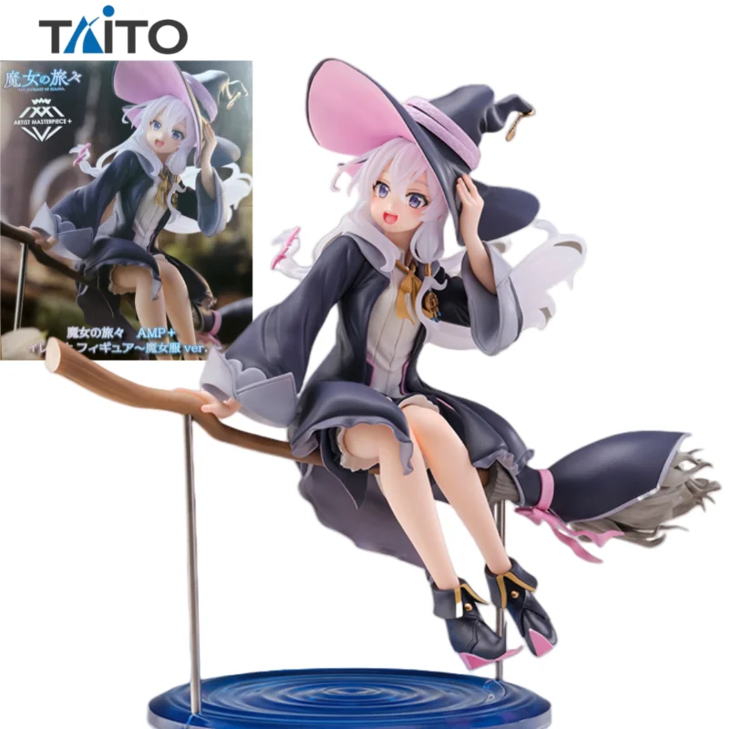 

In Stock Original TAITO AMP Wandering Witch: The Journey of Elaina Witch Costume Anime Figure Birthday Present Desktop Ornaments