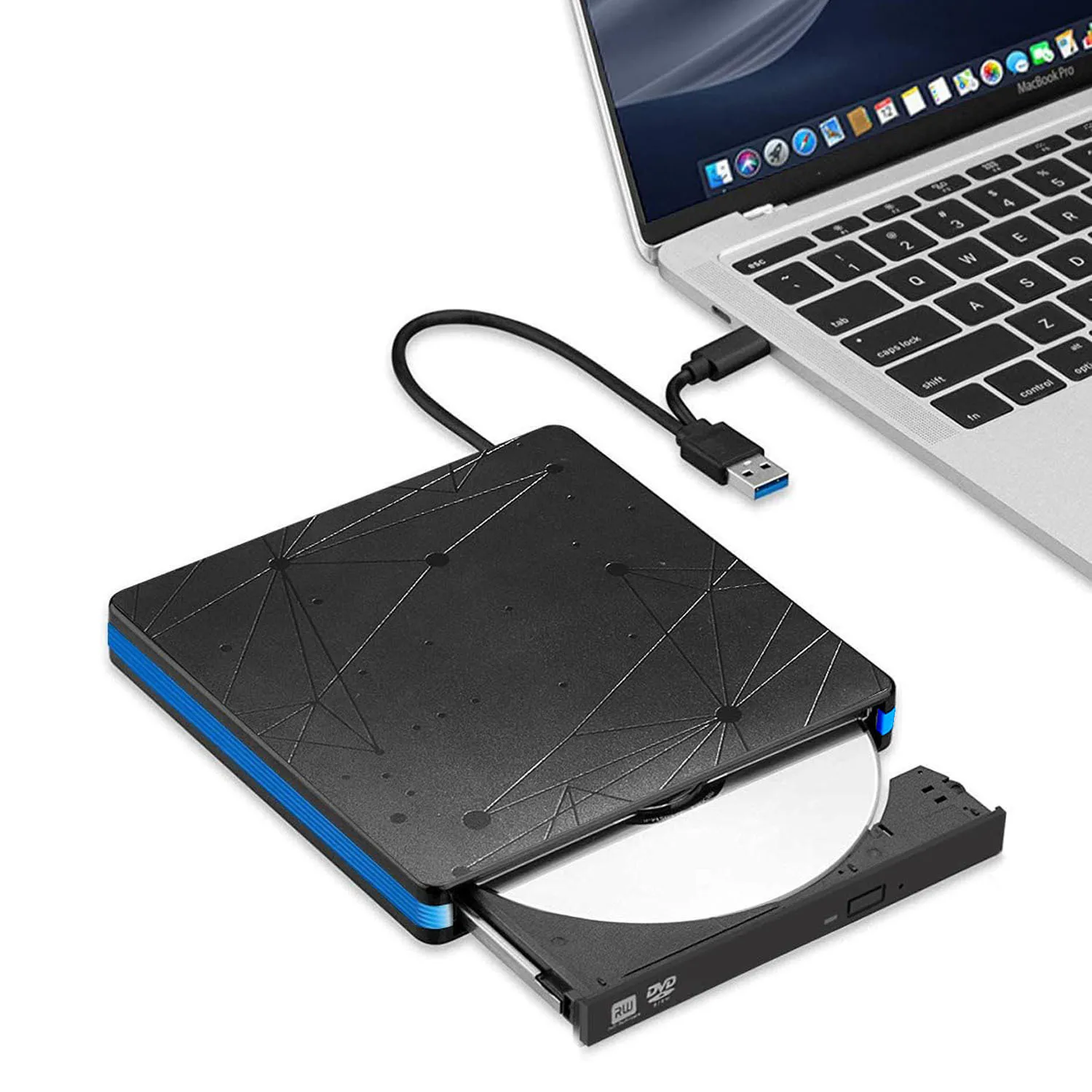 Tray mobile external optical drive Desktop computer external optical drive Notebook portable burning optical drive