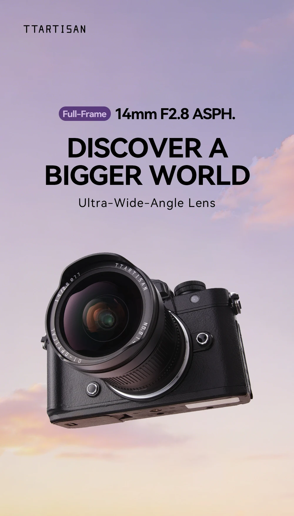 Neues TTArtisan 14mm F2.8 Vollformat Ultra-Weitwinkel Manuelles Fisheye-Objektiv für Sony E FE Nikon Z Canon RF EOS R Leica Sigma L S9 S5 – Detail 1