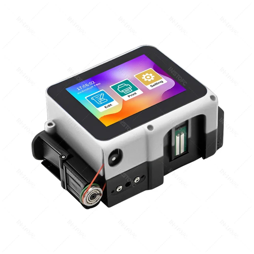 12.7mm Mini Portable Inkjet Printer with Grips 28 Languages Coding Machine for Plastic Text Label Batch Number Logo Date Print