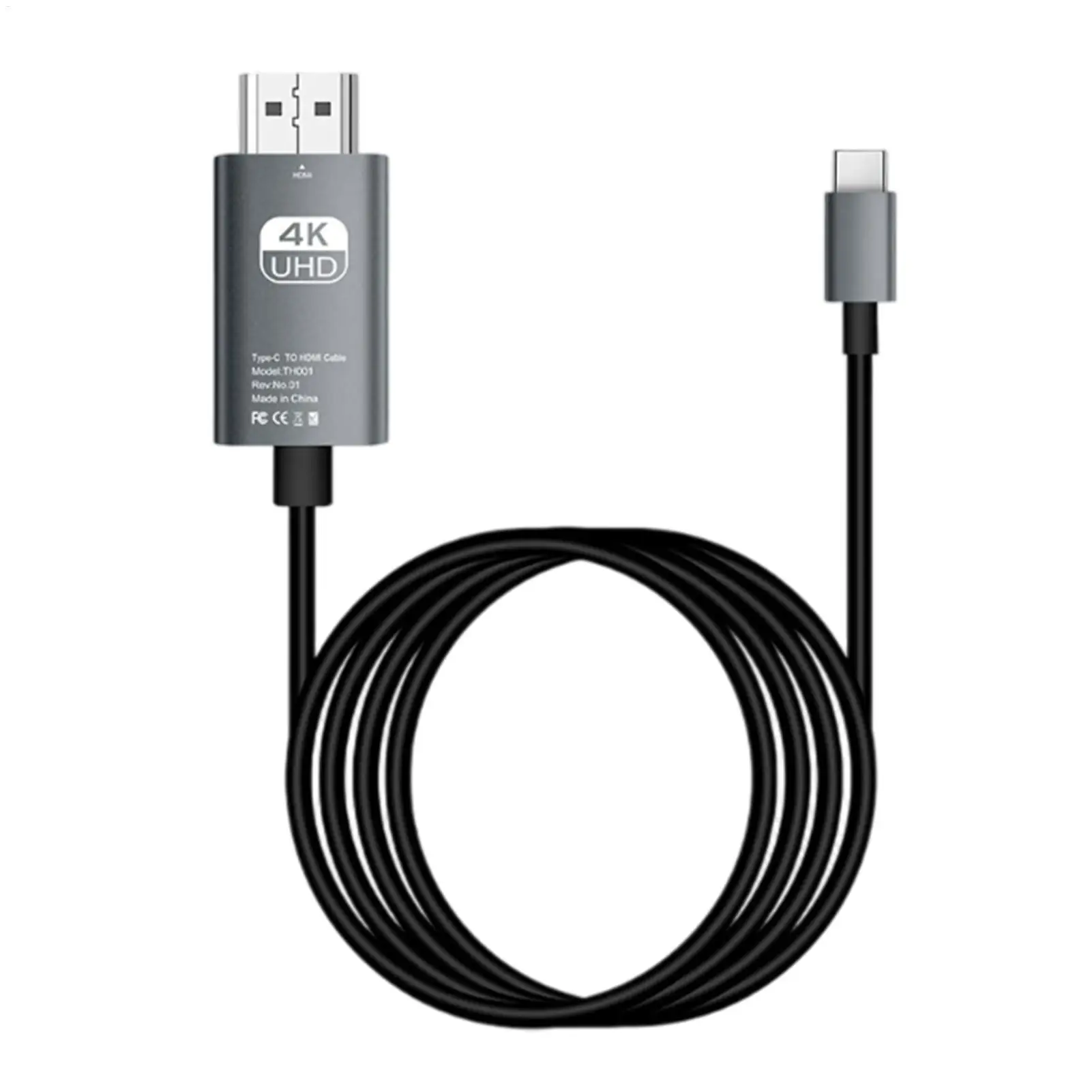 Type C To HDTV USB C To HDTV Cable Adapter 4K60Hz Video Cord for Laptop Monitor TV Supports Conference Room Presentations
