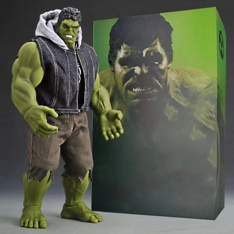 42cm Hulk Action Figure Model Thor 3 Ragnarok Hands Moveable Joint Action Figure Desktop Ornaments Toys For Kids Gifts