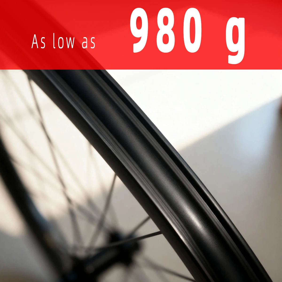 As low as 980g 700c Carbon Aero Road Wheelset with Butterfly Weave - Hand-built, Clincher, Center Lock Disc, Racing Grad