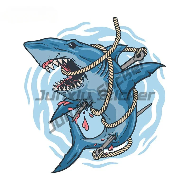 Shark Vinyl Sticker Decal for Car Van Trucks Motorcycle Bumper Home Decor Waterproof PVC