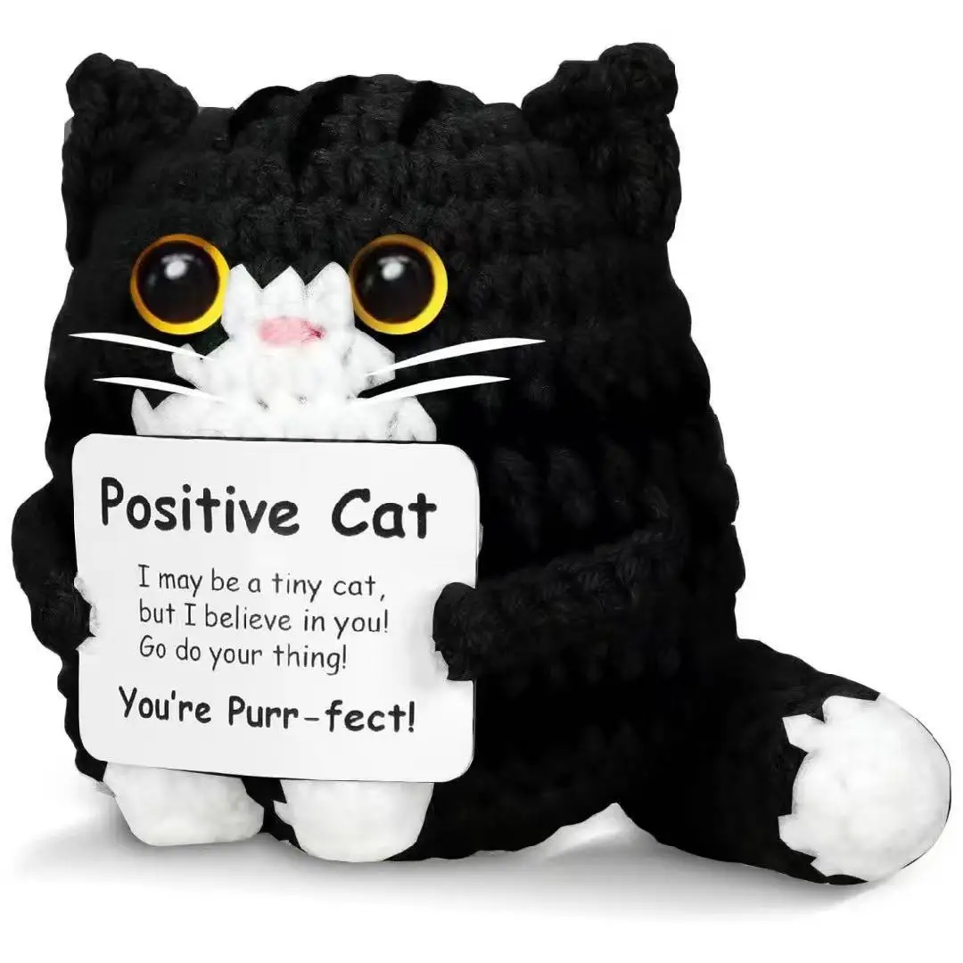 Cute Positive Crochet Animals, Emotional Support Gift