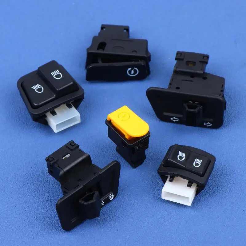 Universal Motorcycle Combined Switch Headlight Horn Dimmer Turn Signal Starter Button for ATV Moped Scooter