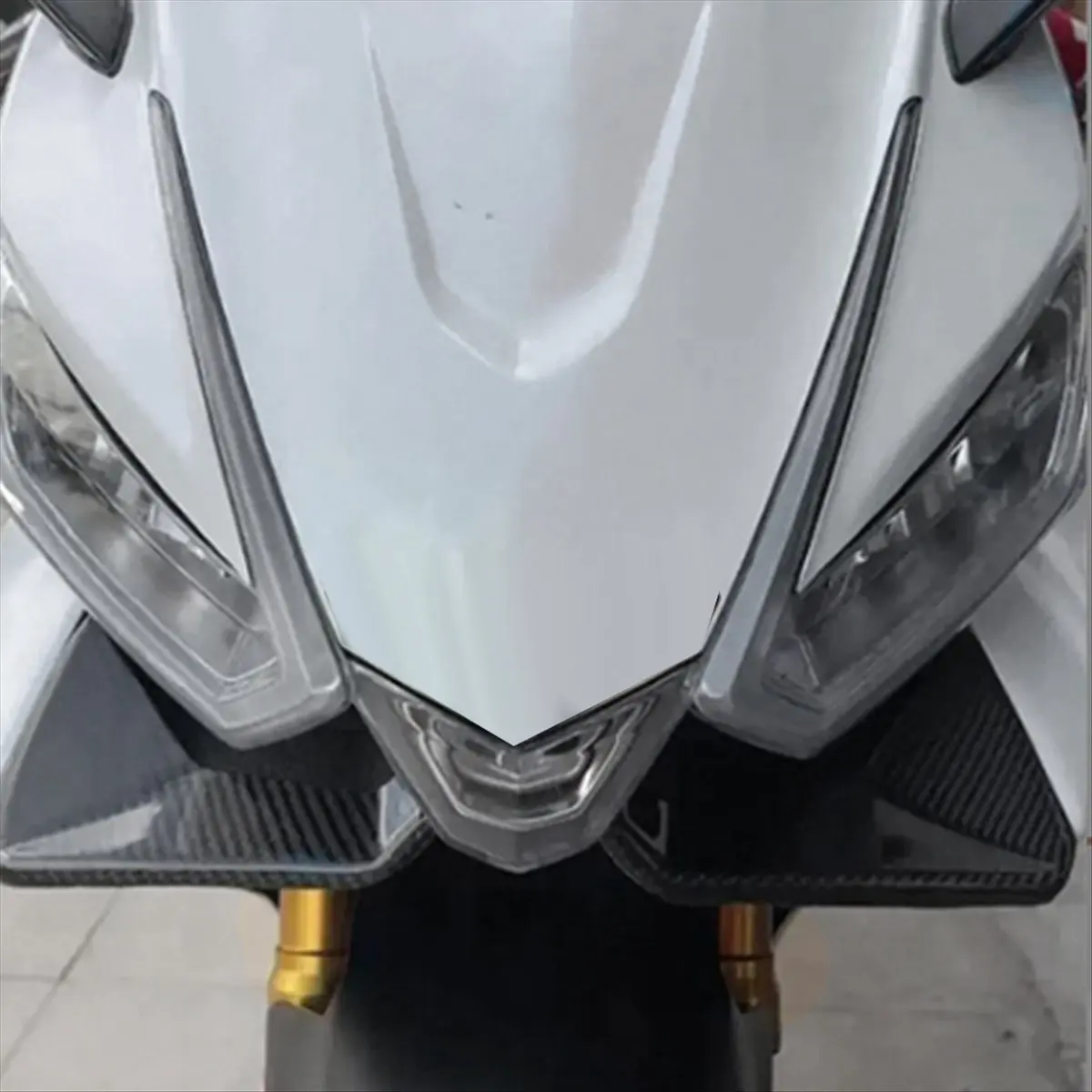 Super Sale Motorcycle Front Lip Wind Wing Cover Carbon Fiber Cone Aerodynamics Fairing Spoiler for Aprilia RS 660 2021-2024