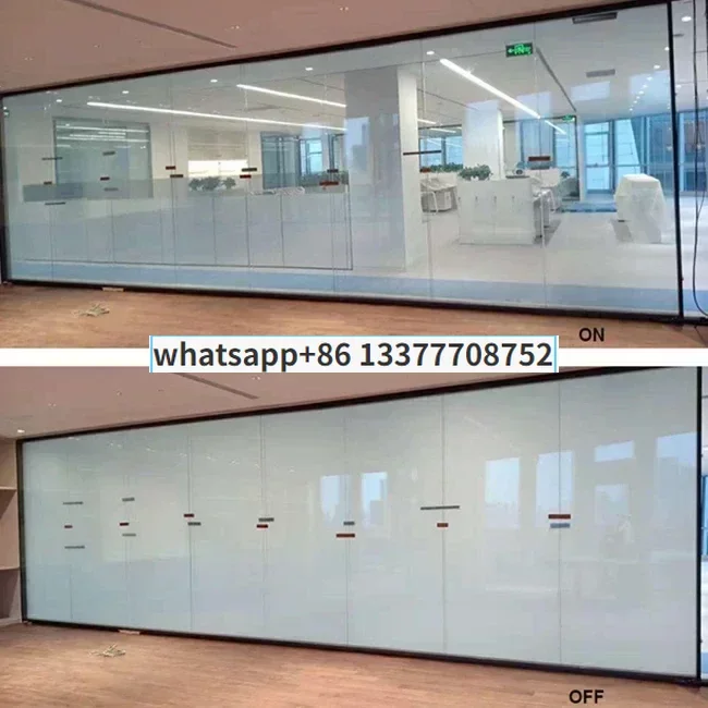 Privacy Magic Dimming Electric Intelligent PDLC Architectural Glass Switchable Glass Film Customized