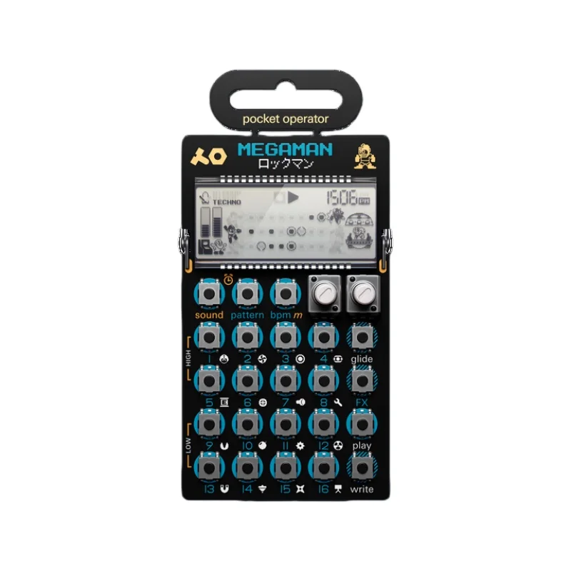 Teenage Engineering PO-128 Mega Man Pocket Operator Synthesizer Electronic Music Instrument