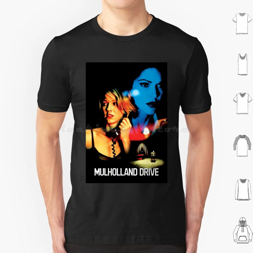 تي شيرت فيلم مولهولاند درايف الولايات المتحدة مقاس كبير 100% قطن ديفيد لينش مولهولاند درايف المفقودة على الطريق السريع 90s فيلم رعب عبادة #1