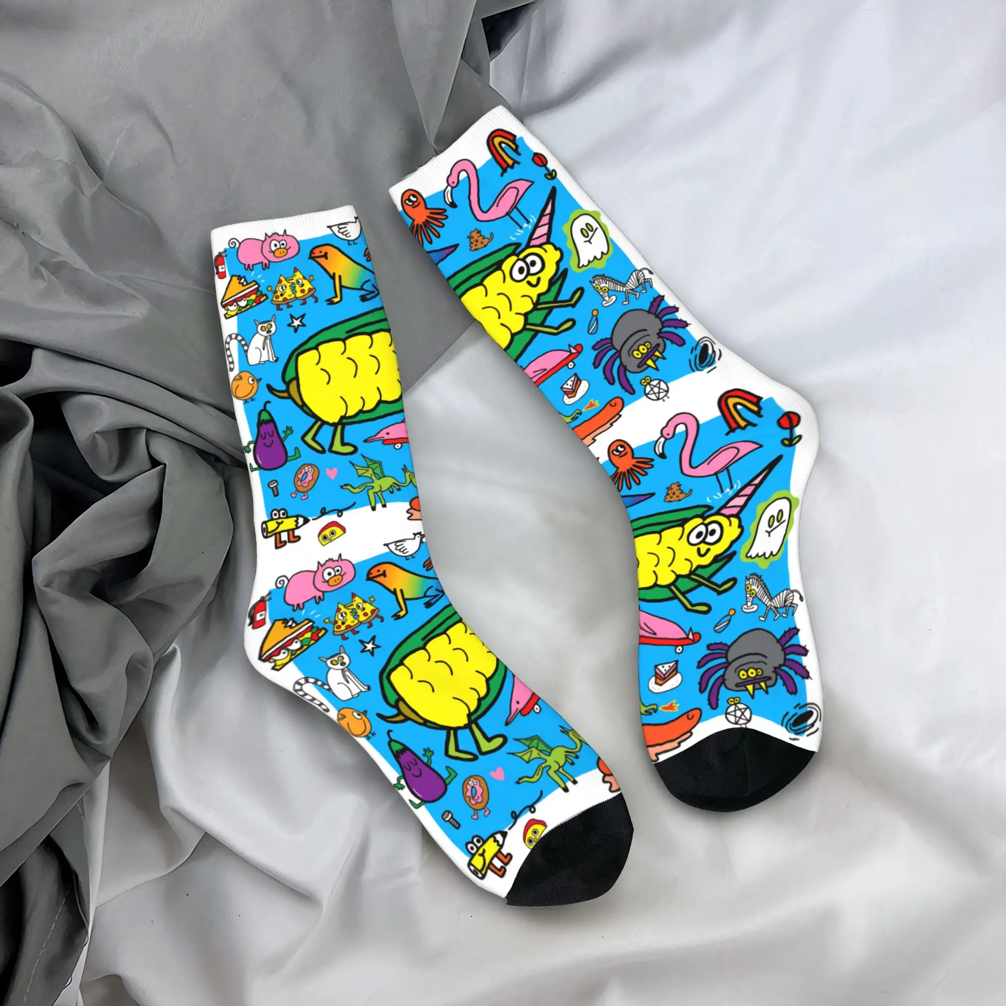 Jons Burgermans art Stockings  Leisure Socks Men's Quality Socks Autumn Outdoor Graphic Non Skid Socks Gift