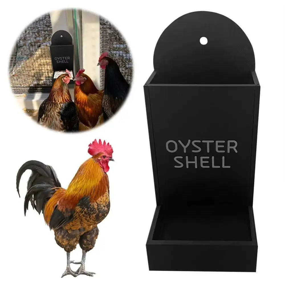 

Portable Hanging Chicken Feeder Trough Wide Mouth Creative Gravity Poultry Feeder Gravity Precision Grit Dispenser Oyster Shell