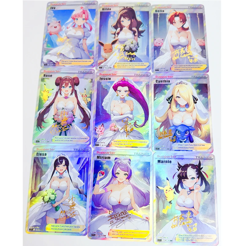 PTCG Trainer FAI DA TE Lillie Marnie Cynthia ACG Giocattoli Sexy Hobby Hobby Da Collezione Gioco Collezione Anime Carte