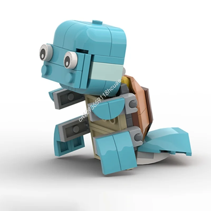 

61pcs MOC Squirtle Creatored Model Building blocks Architecture Assemble Christmas gifts DIY creative Education toys Birthday