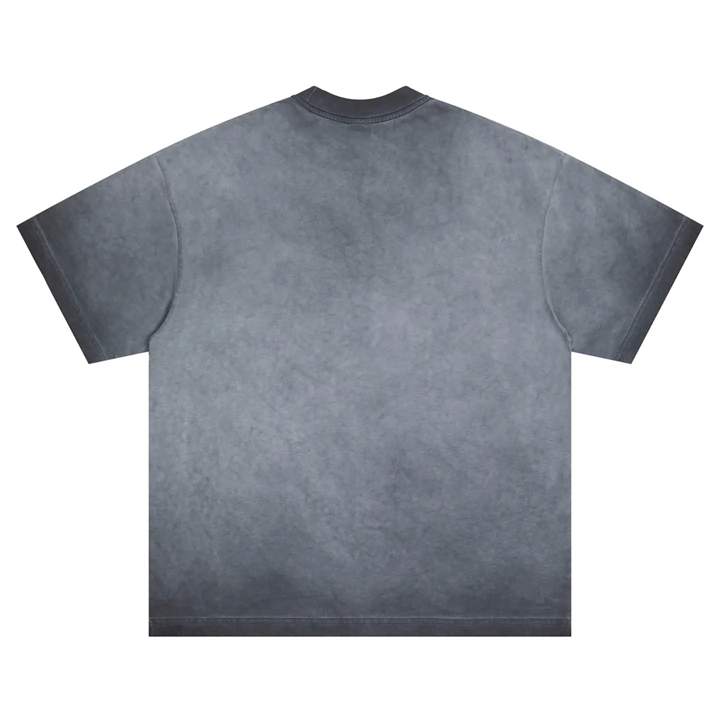 Summer New Original Washed Used Round Logo Printed Short Sleeved T-shirt Loose and Versatile