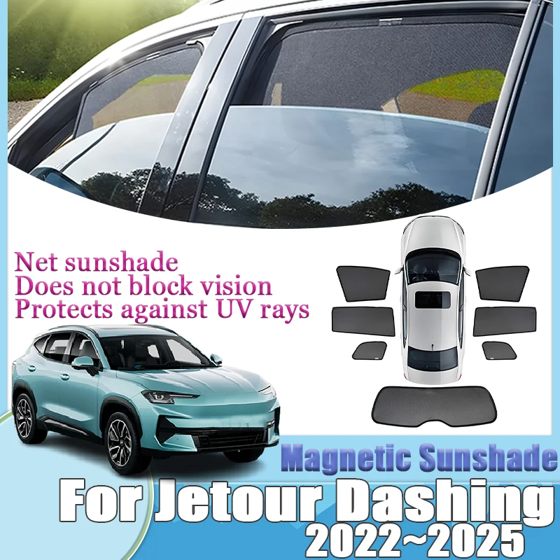 For Jetour Dashing Soueast S06 Sportequipe 6 GT 2022 2023 2024 2025 Magnetic Sunshade Car Privacy Shield Visors Auto Accessories
