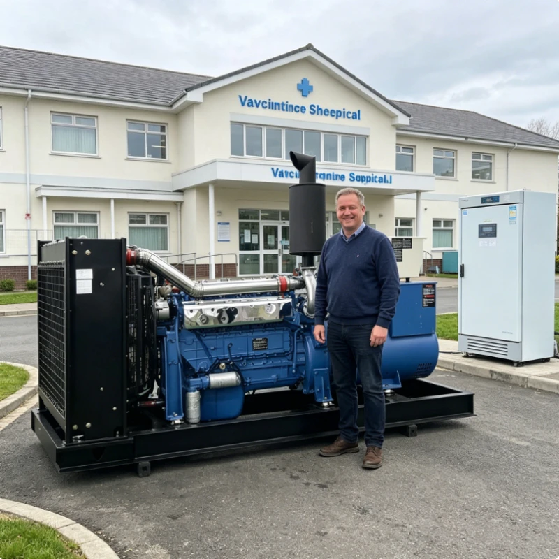 Silent Diesel Generator Set 15kW Single Phase Power Generator For Telecommunication Base Station Network Equipment Standby