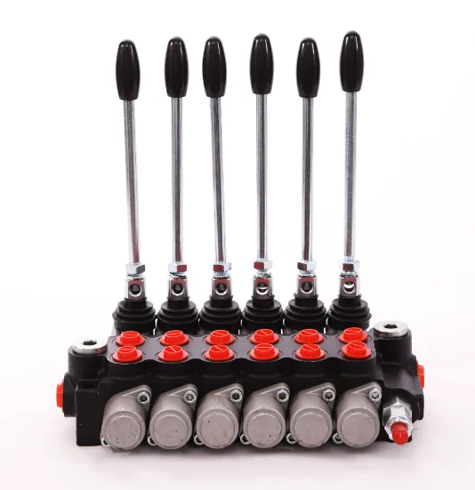 P40 Z50 Hydraulic Multi-way Directional Control Valve Manual Electro-hydraulic Monoblock Valve For Excavator Sanitation Truck